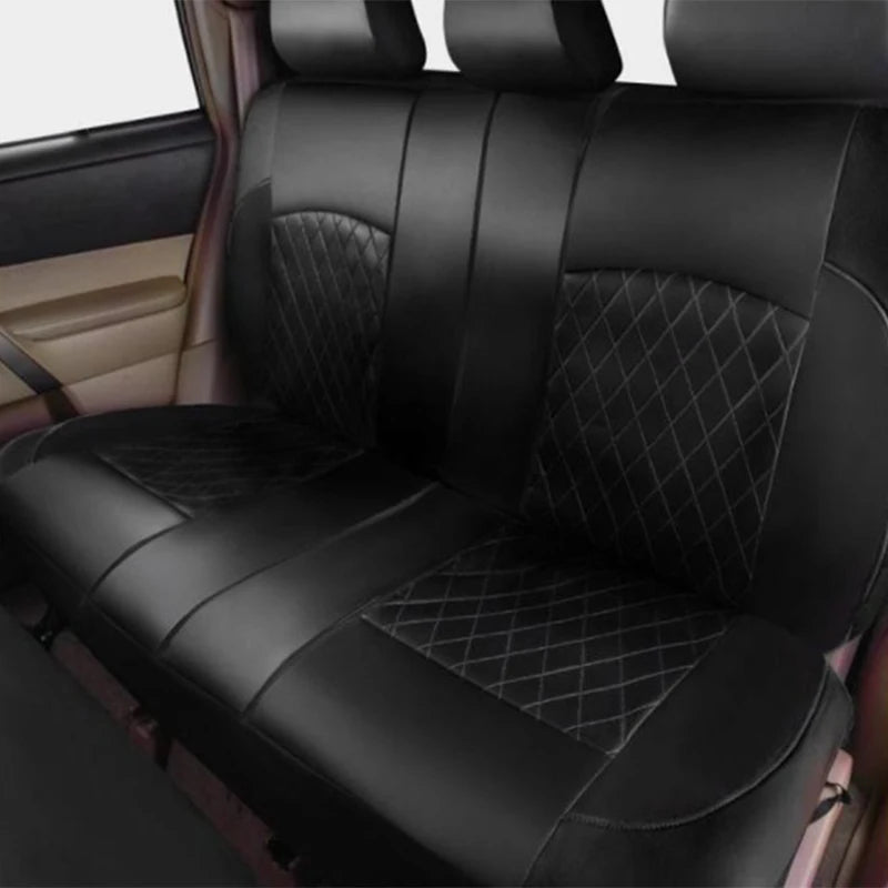Ensemble complet de housses de siège de voiture, 9 pièces, housses de Protection imperméables et antidérapantes en cuir PU, accessoires universels pour camions et Van SUV