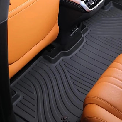 Tapis de sol de voiture pour Xpeng G9, tapis de coffre, doublure de chargement, protecteur, imperméable, coussinets de pied non alds, 2022-2024, kit de tapis de coffre