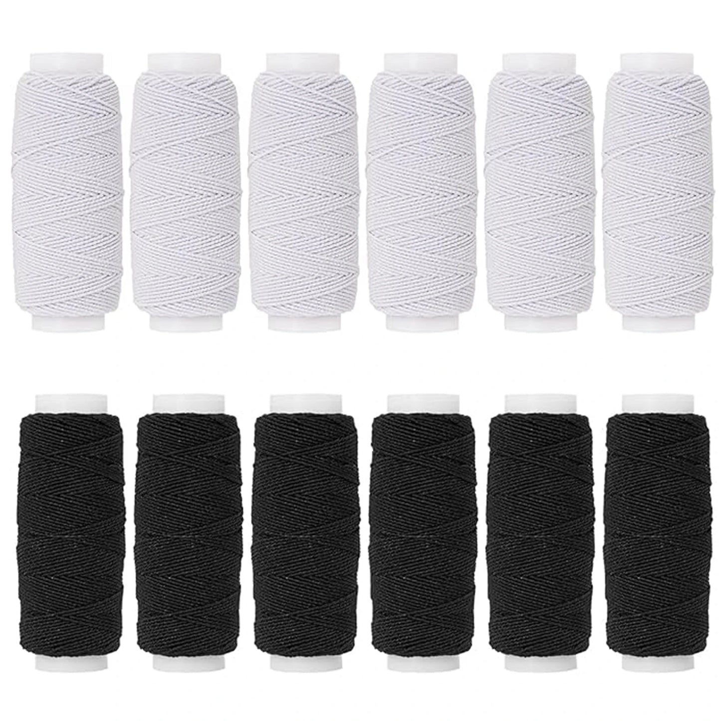 Cordon artisanal élastique de sertissage de 0.75mm, 20m de chaque bobine, fil élastique de sertissage pour la couture, cordon artisanal de tricot matelassé, perles de bricolage