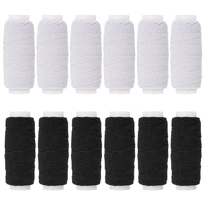 Cordon artisanal élastique de sertissage de 0.75mm, 20m de chaque bobine, fil élastique de sertissage pour la couture, cordon artisanal de tricot matelassé, perles de bricolage