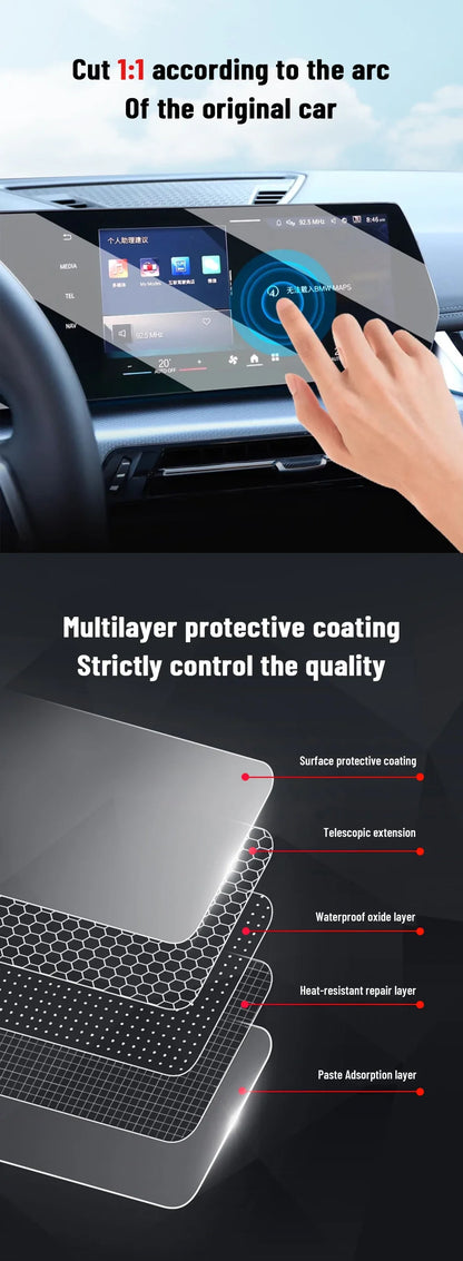 Film de protection Transparent pour Console centrale intérieure de voiture BYD YANGWANG U8 2023 2024, Film de réparation anti-rayures, accessoires