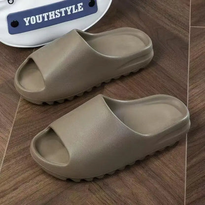 Pantoufles en noix de coco, sandales à semelles épaisses, mode d'été, pantoufles de plage à fond souple pour hommes et femmes, diapositives EVA