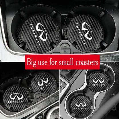Porte-gobelet de voiture, dessous de verre, tapis de rangement de tasse, accessoires pour Infiniti Q50 G37 FX30 FX35 Q60 QX50 M37 ESQ JX35 QX70 Q30 FX50
