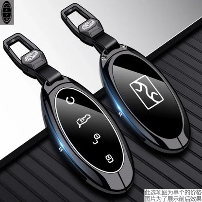 Housse de clé en métal de qualité supérieure pour BYD Yangwang U8/U9, étui de luxe à Protection complète pour clé de voiture, accessoires d'intérieur de voiture