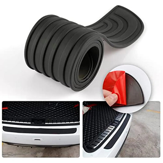 Plaque de Protection arrière universelle pour coffre, garniture de Protection de pare-chocs, Protection anti-rayures, caoutchouc anti-rayures, accessoires de voiture