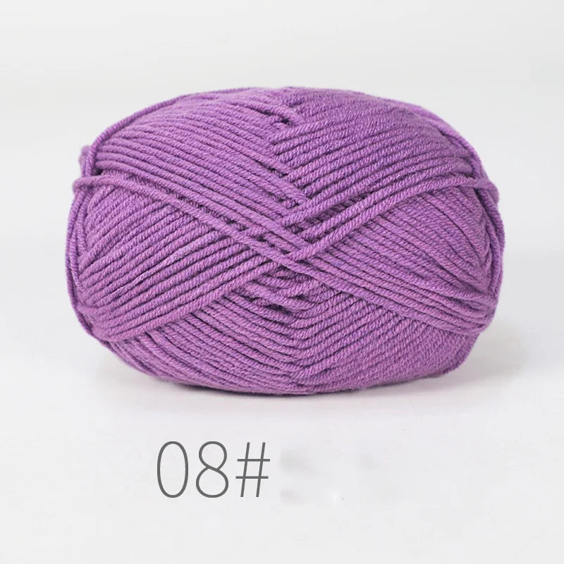 Fil à tricoter en coton doux, tissu mélangé, fil de velours en fibres épaisses, fil de laine au Crochet pour pull, bricolage