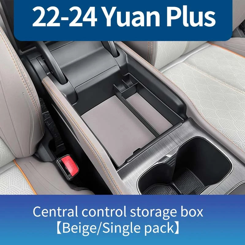 صندوق تخزين سفلي لوحدة التحكم المركزية للسيارة Byd Yuan Plus Atto 3 2022 – 2023، حقيبة تنظيم، ملحقات مقاومة للخدش والتآكل