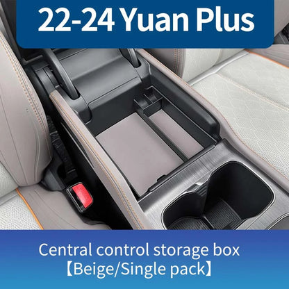 صندوق تخزين سفلي لوحدة التحكم المركزية للسيارة Byd Yuan Plus Atto 3 2022 – 2023، حقيبة تنظيم، ملحقات مقاومة للخدش والتآكل