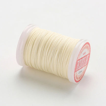 hilo elástico costura fil ciré accessoires cuir artisanat fil à coudre fil ciré rond cordon en Polyester cordon enduit de cire cordes