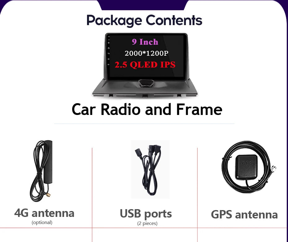 Autoradio Carplay pour KIT Rods 2 G9, Cristaux en Jumpy, Fiat Scudo, Toyota Proace 2007-2017, Navigation GPS, No 2Din, 4G