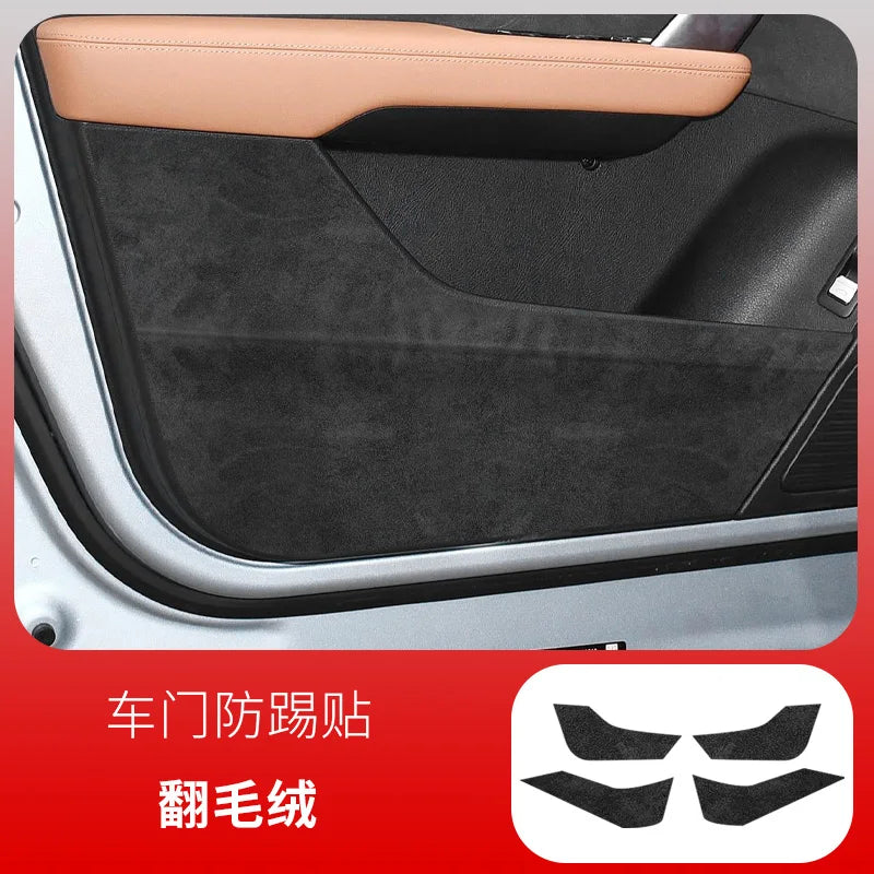 Film de protection pour BYD Tang Dmi EV 2021 – 2023, tampon Anti-coup de pied pour porte en daim, décoration du tableau de bord de commande centrale, anti-rayures