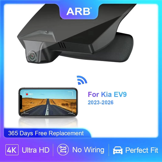 Boîte noire 4K pour Kia EV9 2023 2024 2025 2026, ARB, caméra DVR de voiture d'aspect d'origine en usine pour Kia LHD RHD Drive