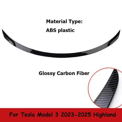 Becquet en Fiber de carbone ABS pour Tesla modèle Y 2025 2026 Juniper Performance modèle 3 2023-2025 2026, accessoires extérieurs des Highlands