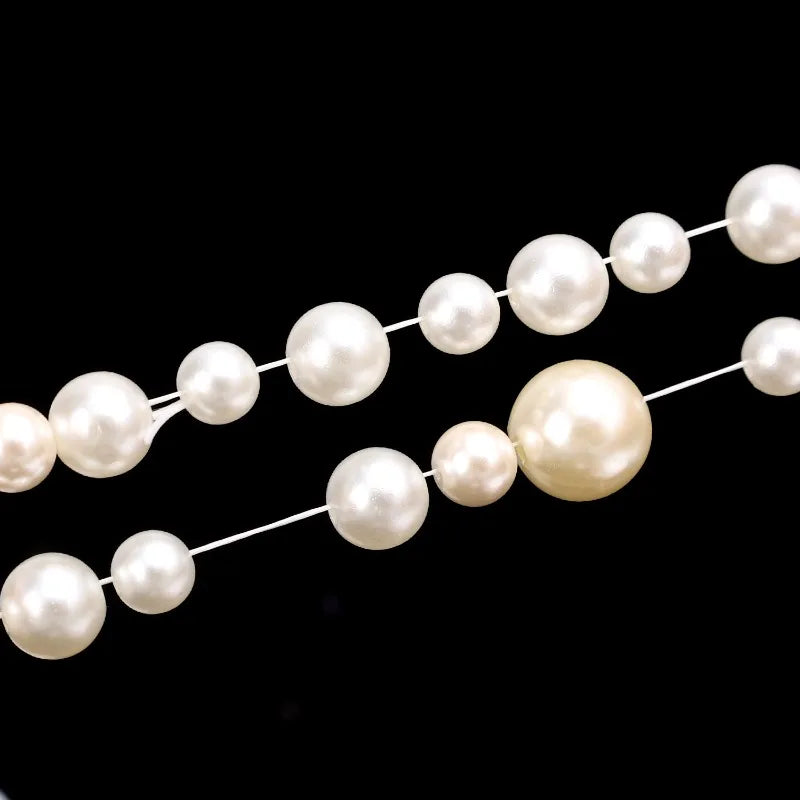 Fil de perles élastique rouge et blanc, pour bijoux, Bracelet, collier, bricolage, cordon de cristal, fils perlés, accessoires de couture, vente en gros