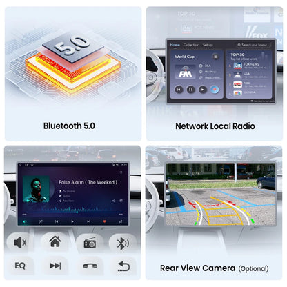 Junsun 8 "sans fil CarPlay Android Auto autoradio pour Peugeot 2008 208 2012 2013-2018 GPS stéréo multimédia WiFi 4G 8core RDS