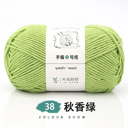 Fil de Coton Crocheté à la Main, 100g, Bricolage, Laine pour Bébé, Écharpe, Veste, Pull