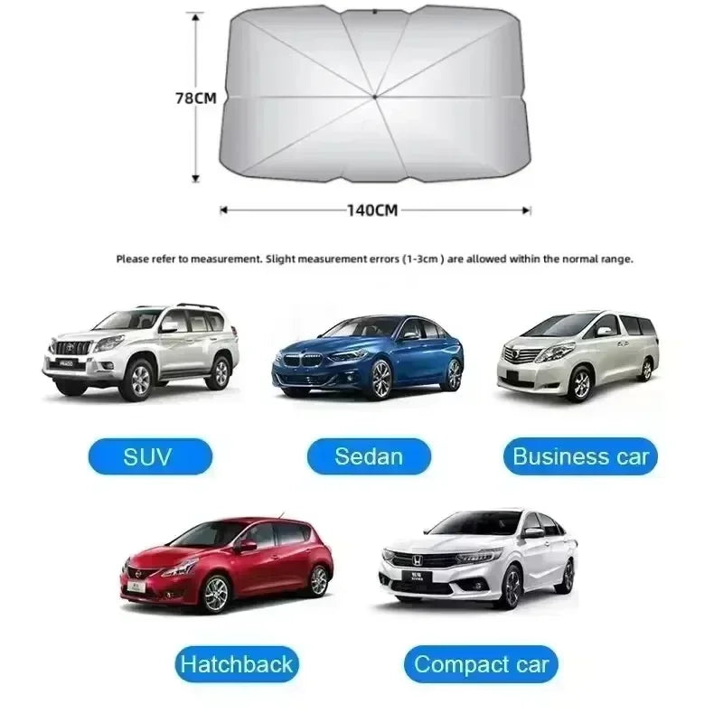 Nouveau parasol de voiture parasol de voiture parasol rétractable pare-brise avant isolé parasol isolé UV