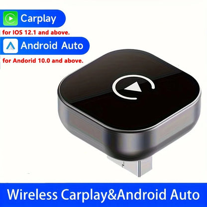 Adaptateur CarPlay sans fil 2 en 1 et adaptateur sans fil Android Auto, WiFi 5Ghz type-c/USB Plug Play CarPlay sans fil, 2026