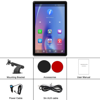 Podofo 8 ''lecteur d'écran intelligent CarPlay Android Auto IPS lecteur multimédia à écran Vertical vers FM Bluetooth Airplay Android Cast