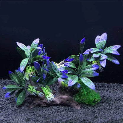Plantes artificielles décoratives pour aquarium, herbe aquatique en plastique pour décorations d'aquarium, accessoires pour aquarium, plantas acuario