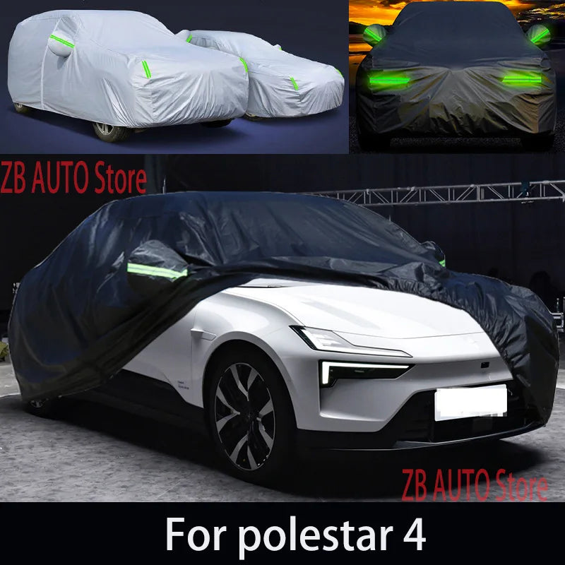 Polestar 4-Juste de Protection Complète pour Voiture, Pare-Soleil Imperméable et Anti-Poussière, Accessoire d'Extérieur