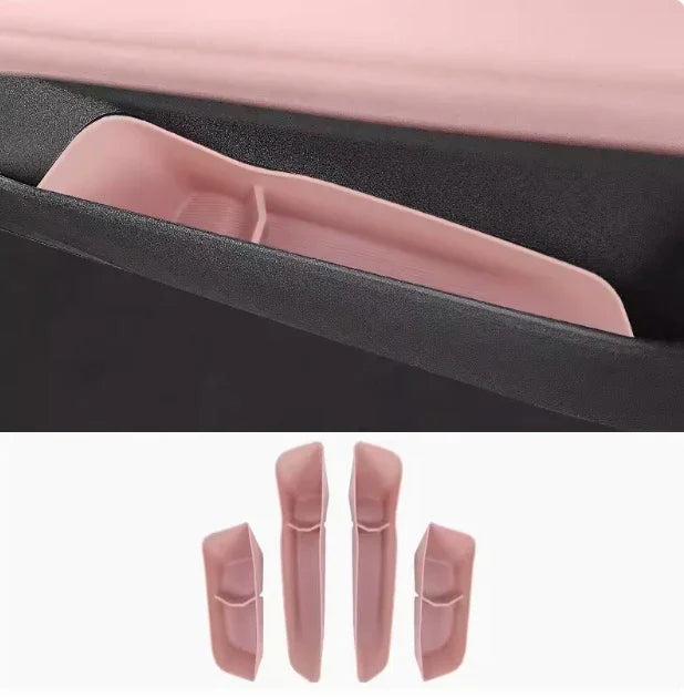 Boîte de rangement multifonctionnelle et Durable pour porte intérieure avant et arrière de voiture, 4 pièces, Protection de mouette BYD, accessoires de rangement étanches