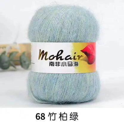 Fil de laine Mohair d'alpaga en peluche pour fil à tricoter, écharpe de pull 40 grammes/boule, fils épais de Lanas doux et chaud gonflés
