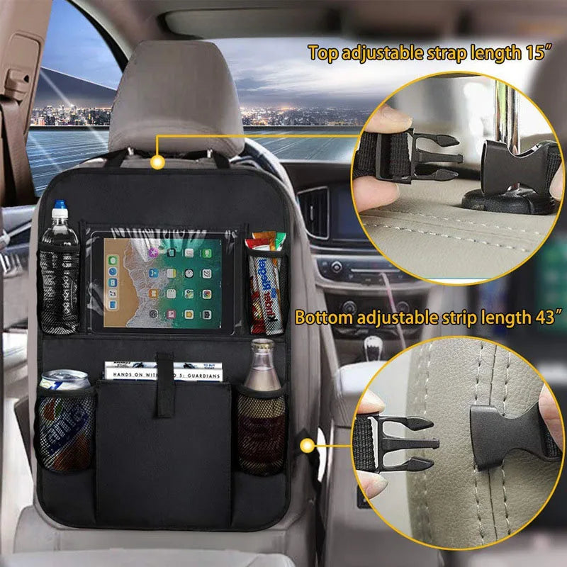 Coussinet Anti-saleté de voiture pour enfants, 1 pièce, housse de protection arrière de siège Auto, organisateur universel de siège arrière de voiture avec poches de rangement