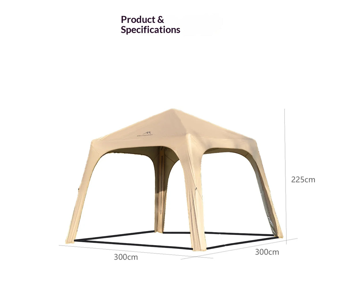 Tente dôme gonflable portable imperméable pour le camping en plein air Mountainhiker, grande capacité pour plusieurs personnes, auvent de parc, auvent de pique-nique