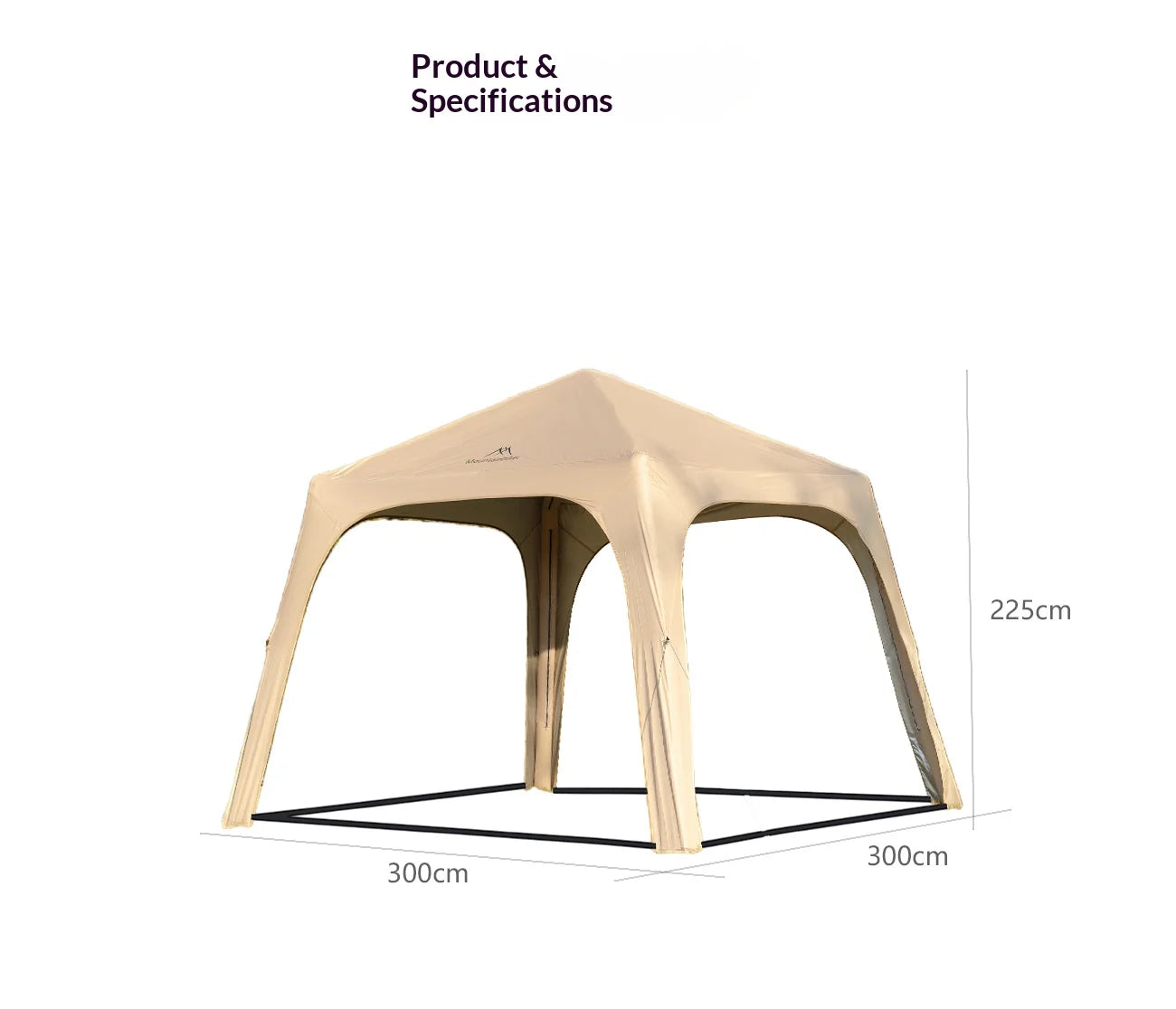 Tente dôme gonflable portable imperméable pour le camping en plein air Mountainhiker, grande capacité pour plusieurs personnes, auvent de parc, auvent de pique-nique