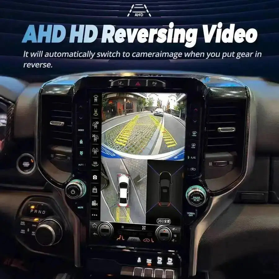 Autoradio Carplay Navigation GPS, écran Android 13.1 pouces, stéréo automatique, lecteur vidéo multimédia, pour Dodge Ram 1500 2500 3500 2019 – 2023