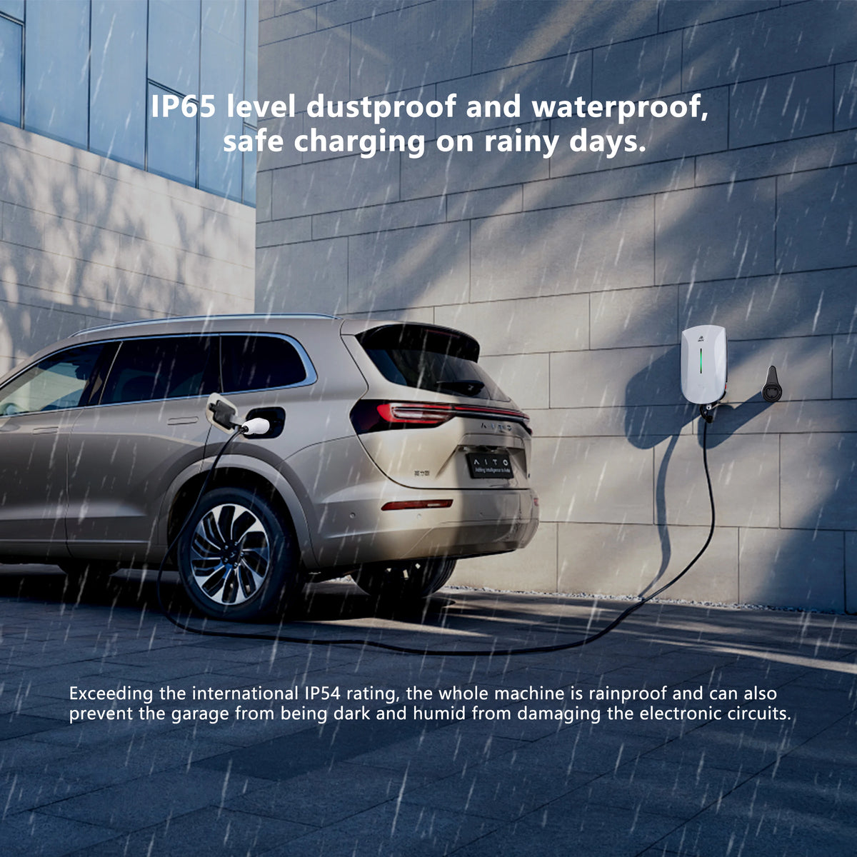 GWUYU Wallbox EV chargeur Type2 32A 7KW 16A 11KW 32A 22KW Station de recharge de véhicule électrique triphasé 5m câble prise en charge du contrôle par application