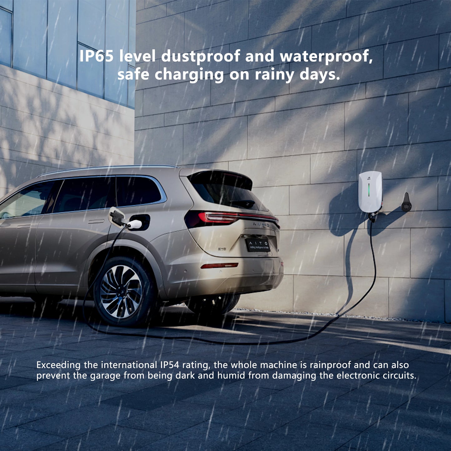 GWUYU Wallbox EV chargeur Type2 32A 7KW 16A 11KW 32A 22KW Station de recharge de véhicule électrique triphasé 5m câble prise en charge du contrôle par application