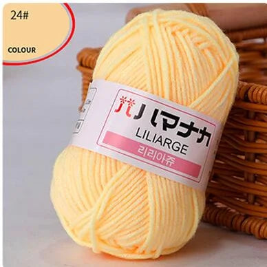 Fil de laine à tricoter en coton doux et doux pour bébé, fil de velours en fibres épaisses, fil de laine à tricoter à la main pour pull de bricolage