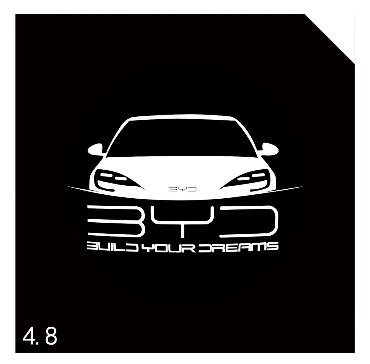 Convient aux lumières de bienvenue de porte de voiture BYD Lumière de bienvenue haute définition qui ne se décolore pas pour la lumière de bienvenue de voiture BYD BYD Han Qin Song