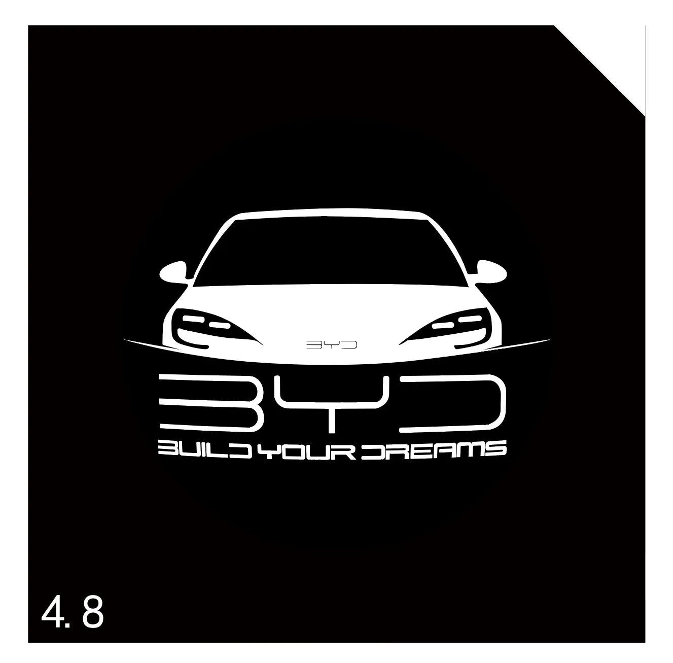 Convient aux lumières de bienvenue de porte de voiture BYD Lumière de bienvenue haute définition qui ne se décolore pas pour la lumière de bienvenue de voiture BYD BYD Han Qin Song
