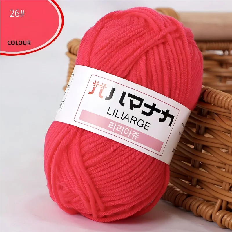 Fil à tricoter en coton doux et épais pour bébé, fil de velours en fibres épaisses pour tricot à la main, fil à crocheter pour pull DIY