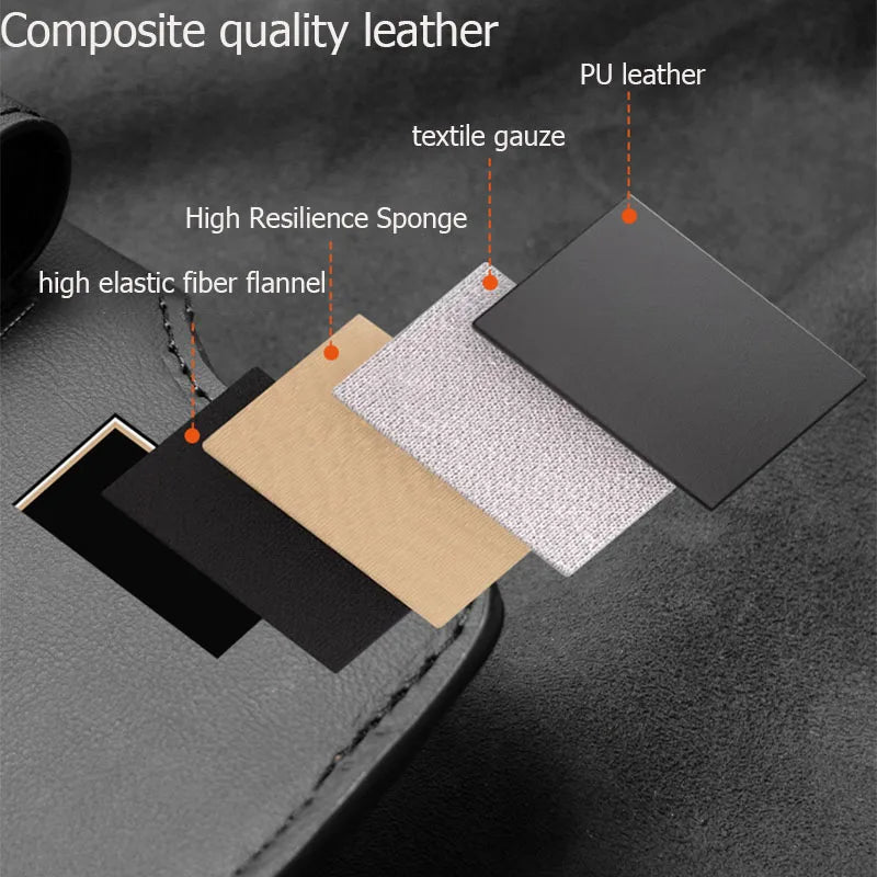 Sac à lunettes pare-soleil de voiture, boîte de rangement en cuir résistant à l'usure pour lunettes de soleil XPeng G3 G6 G9 P5 P7 P7 + P9 G3i X9 N5 G7 MONA M03
