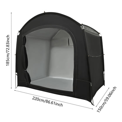 Abri de rangement de vélo pour 1-4 vélos, tente d'abri de vélo Portable et étanche 220x150x185cm, couverture de pare-soleil pliable en tissu Oxford 210D
