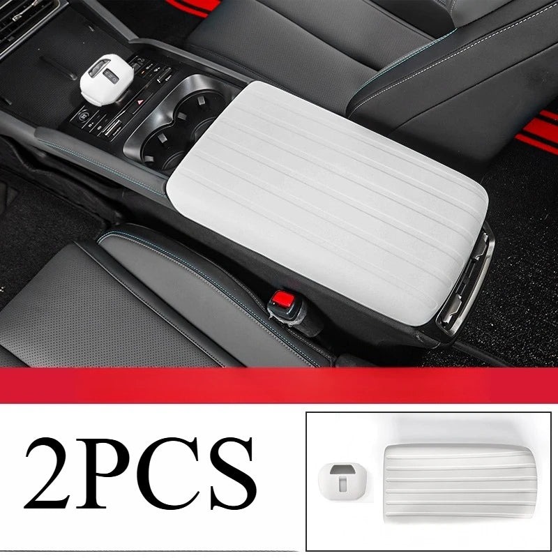 Couvercle d'engrenage de commande centrale pour BYD Qin L, poignée d'engrenage en Silicone, couvercle de boîte d'accoudoir, Anti-protection et produits spéciaux décoratifs