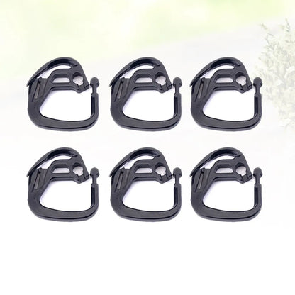 Clips de fixation robustes en ABS pour filets d'ombrage noirs, pour serres, installation et démontage faciles, jardin