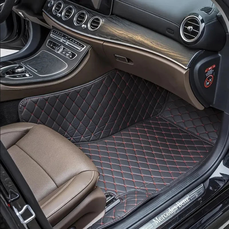 Tapis de sol de voiture de luxe en cuir PU, à la mode, pour Xpeng g9 2022 ~ 2022, imperméable, accessoires d'intérieur, 2025