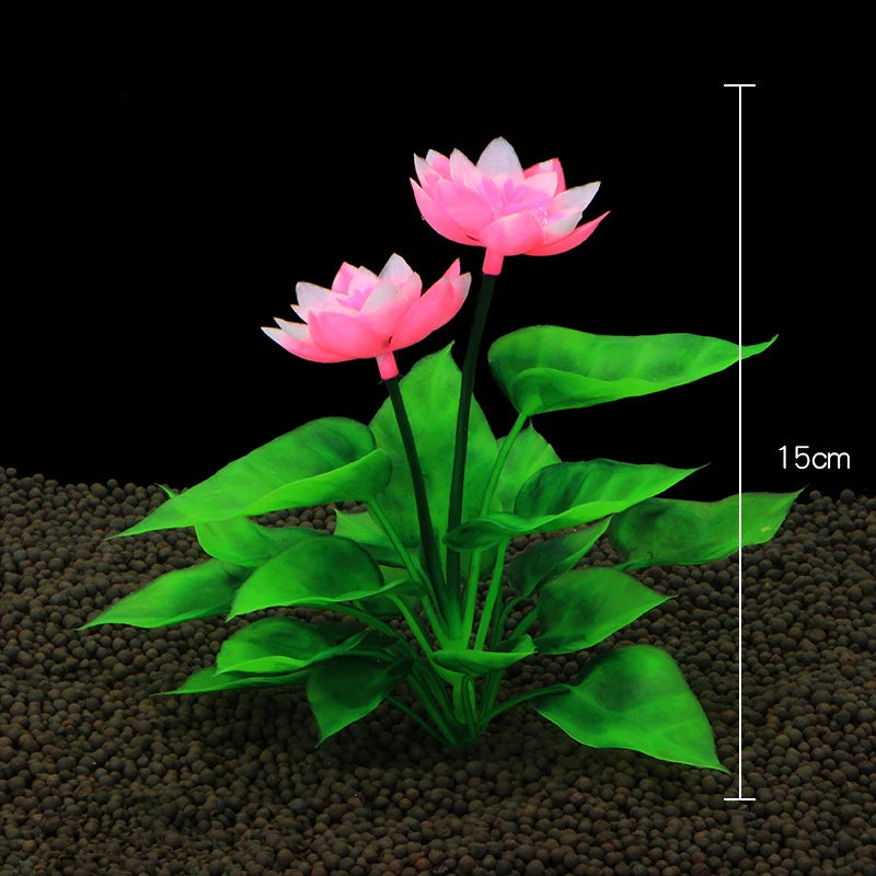 Plantes artificielles décoratives pour aquarium, herbe aquatique en plastique pour décorations d'aquarium, accessoires pour aquarium, plantas acuario