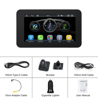 Podofo 4.7 "CarPlay Android lecteur de Navigation automatique Aiplay intégré EQ BT FM haut-parleur Android Cast GPS navigateur voiture lecteur intelligent