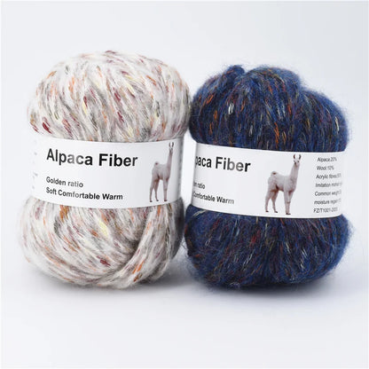 Fil épais tricoté en alpaga, 50g, aiguille colorée chaude, Crochet, écharpe tricotée à la main, fil de laine en coton Alize