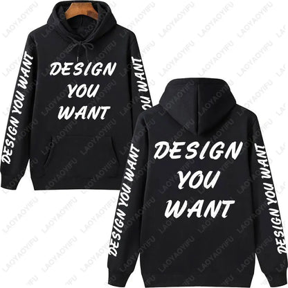 Sweat-shirt personnalisé avec photo, sweat-shirt confortable et chaud pour l'automne, unisexe, décontracté, texte imprimé personnalisé, sweat-shirt DIY tendance