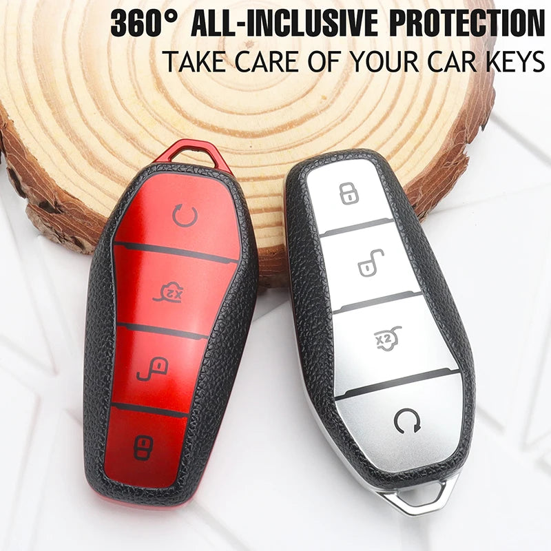 حافظة مفتاح السيارة لـ BYD Seal Atto 3 Seal u dm i Song Plus Dolphin King EV Tang Dm QIn PLUS MAX Yuan، غطاء مفتاح من مادة Tpu، إكسسوارات سيارات