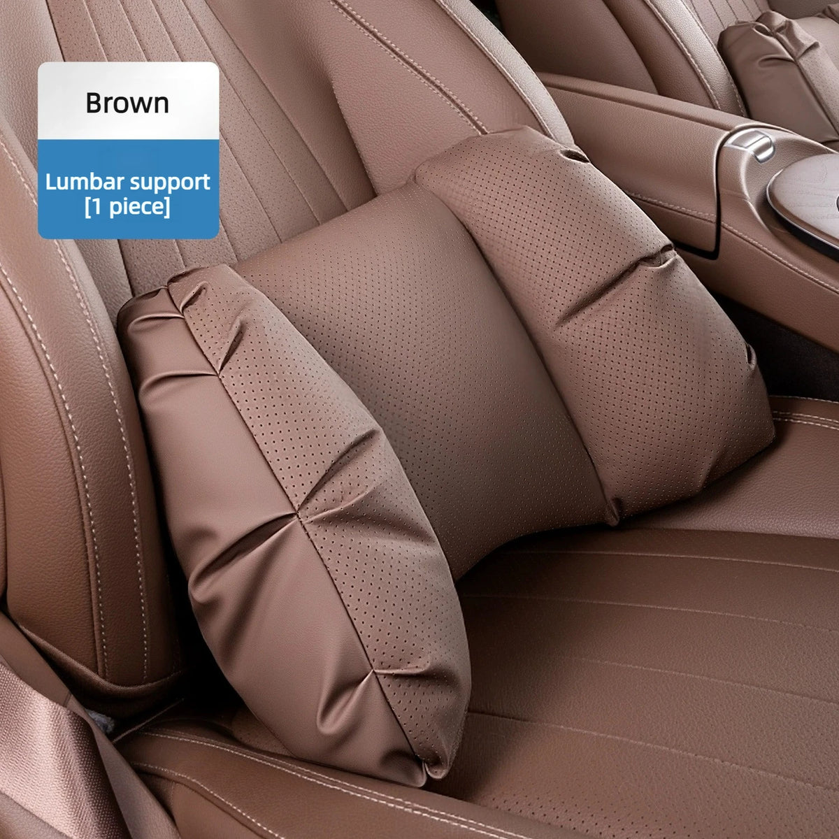 Coussin de tête de siège auto universel de haute qualité, oreiller de nuque en cuir perforé respirant, support lombaire pour voiture