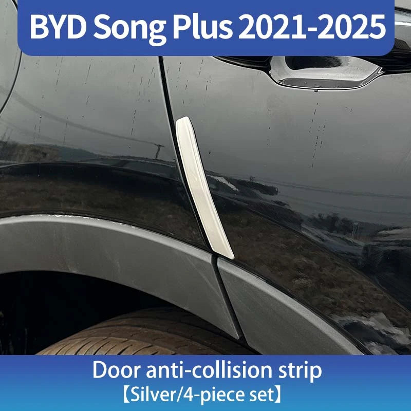 Bande Anti-collision pour porte de voiture ABS, autocollant de protection extérieur résistant aux rayures et à l'usure, pour Byd Song Plus Seal u Dmi 2020 – 2025, 4 pièces