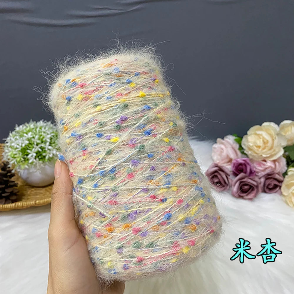 250G/groupe bonbons haricots Mohair doux moyen épais laine tricot écharpe pull automne et hiver à la main laine fil Crochet fil